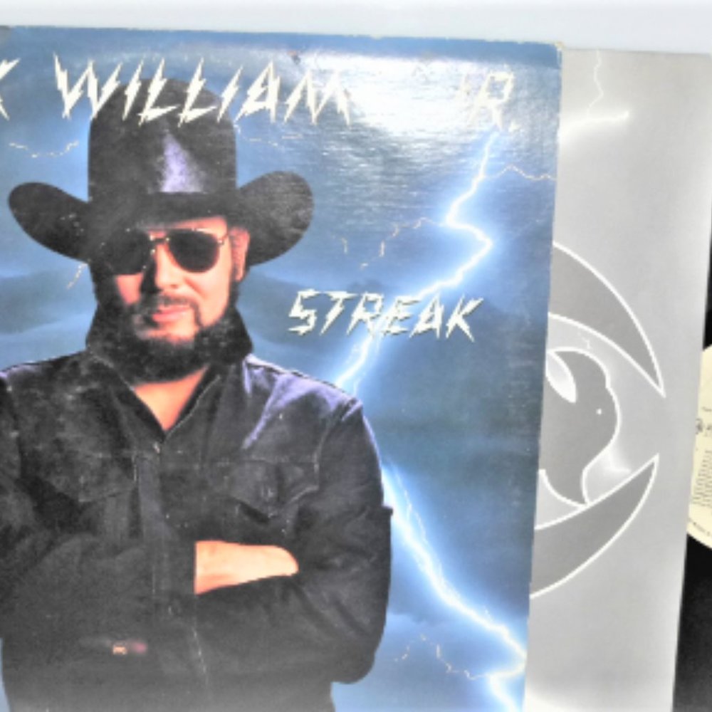 Hank Williams Jr. WILD STREAK Vinyl Record Lp Record #9257251 Barry Beckett Curb